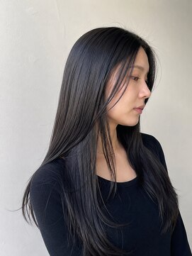 ヘアデザイン アンジェロカフェ(Hair Design Angelo cafe) 髪質改善ストレート×艶髪ロングヘア【20代30代40代】