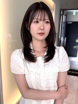 スウィープ 平尾(sweep) ミディアムレイヤー/髪質改善カラー/ダークグレージュ