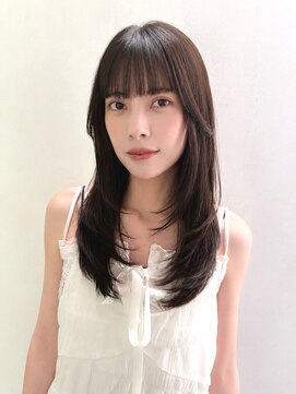 フィルムス 銀座(FILMS) くびれレイヤー/オリーブベージュ/顔周り/シースルー/銀座