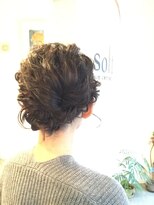 ソフトヘアカッターズ(soft HAIR CUTTERS) ヘッドスパもOK♪グレイカラーに大人可愛いヘアーアレンジ♪