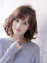 スタジオテオ(studio Teo) 大人の愛されグレージュパーマボブ×小顔ひし形シルエット