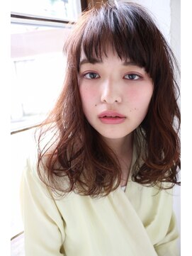 ネオリーブ アンド 渋谷店(Neolive &) 【Neolive & 渋谷店】ふわミディ×フリンジバング