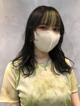 ジーナ(XENA) 【YUI】ダークラベンダー×くすみライムグリーン