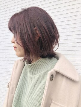 アーチ(ARCH) 【ARCH 竹田】レイヤーボブ ピンクベージュ