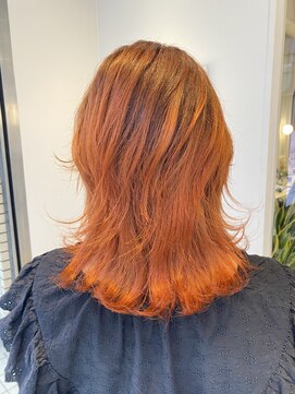 エイト オカチ 上野御徒町店(EIGHT okachi) ミディアム&オレンジカラー