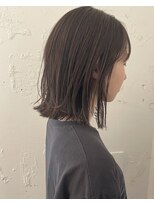 カウチ 板橋本町店(kauti)&nbsp;ぱつっとボブと透けラベンダーベージュ