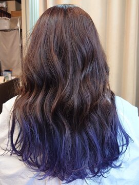ヘアーサロン ノルテ(Hair Salon NORTE) グラデーションカラー(ブルーバイオレット)