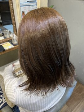 ベレッタ 枚方店(veretta.) ダブルcolor × ベージュcolor山本綾香/ハイトーン/ダブルカラー