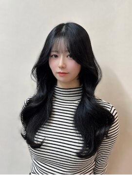 ユニ 原宿(uni) 切りっぱなしボブ/エアリーロング/美髪/ピンクブラウン/原宿