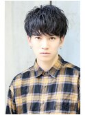 ナチュラル束感ソフトツーブロック刈り上げマッシュ