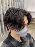 天神サーフカール波巻きパーマツイストスパイラルパーマ緩め●