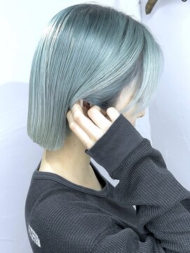 ブレイズヘアー(BLAZEhair) 【透明感プラス】ホワイトライムグレージュ×ブリーチ２回