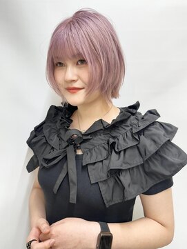 テトラ バイ ネオリーブ 横浜西口店(tetra by neolive) ピンクベージュ ブリーチ ダブルカラー レイヤー