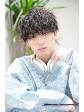 ノーリミット 大阪梅田(No Limit) 『メンズ梅田美容室』韓流無造作マッシュ/メンズパーマ