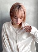 【GEEKS渋谷】ハイトーンボブ/切りっぱなしボブ/春カラー/ピンク