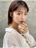 ナチュラルストレート☆切りっぱなし外ハネボブ