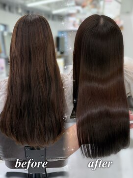 ハピネス 梅田茶屋町店(HAPPINESS) 韓国風/レイヤーカット/顔周り/顔まわり/髪質改善/ベージュ