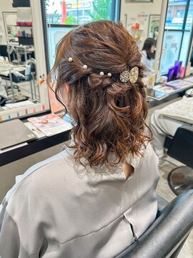 アパカバール 鳳店(Apa kabar) お呼ばれヘア＊ハーフアップ