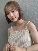 ロンドワン 三宮元町(Lond one) すとんとまとまるタッセルボブ/ハーフブリーチミルクティー