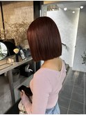 髪質改善インナーグレージュピンクベージュマチルダボブNOOS根本
