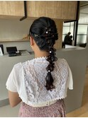 編みおろしポニー