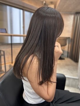 ラナ 新宿(lana) 顔まわりカット/グレージュ/髪質改善【lana hair新宿】