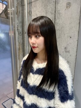 アース 高円寺店(HAIR & MAKE EARTH) 【髪質改善カラー】ダークブラウン〔@x__xrn03 〕