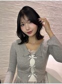 韓国ロブ顔周り盛れる前髪カット髪質改善トリートメント