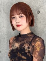 ロンド 銀座(Lond)&nbsp;☆春日☆縮毛矯正ミルクブラウンダウンバングダークパープル124