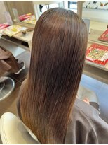 アース 郡山コスモス通り店(HAIR&MAKE EARTH)&nbsp;艶ブラウン×ナチュラルロング