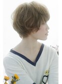 明るめグレージュで透明感ショートサイド【恵比寿】SATSUKI