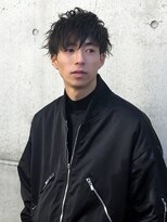 パール(PEAR+L)&nbsp;メンズカット×ランダムパーマ×マッシュウルフ×グランマッシュ