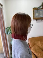 エルフゥ(Elle fou)&nbsp;外ハネボブ　裾カラー