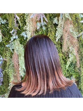 ノーブルヘアー(NOBLE HAIR) グラデーション×ベージュ