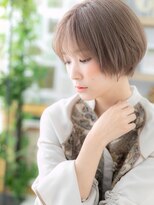 カバーヘアアンドスパ ブリス 浦和(COVER HAIR&SPA bliss)&nbsp;大人ハイライトシースルーバングボブショートa浦和20代30代40代