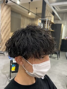 ビカムメンズヘアー 栄店(become men's hair) [波巻きパーママッシュ]名古屋栄メンズカットツイストスパイラル