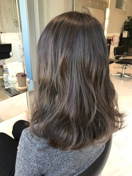 ガリカ(Gallica kinshicho) 【有坂映哉】透明感オリーブベージュ/ブリーチなしダブルカラー