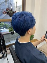 ロクハ(Rox-ha)&nbsp;モードブルー/ショートレイヤー/センターパート