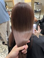 クレオ 青山(CLEO)&nbsp;【酸性ストレート＋PIM濃密ヘアエステ】/ピンクベージュ