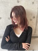 裾カラーレッド