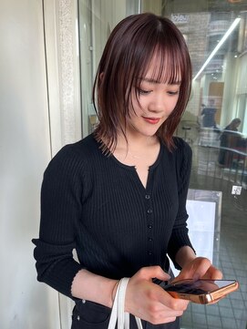 ネルバイグリーン(Nelle by green) ミディアムレイヤー、町田レイヤーカット、町田ハッシュカット