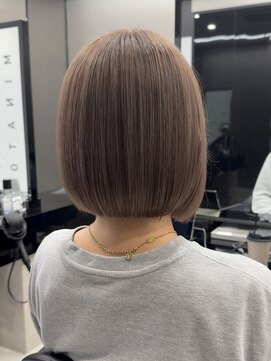 ハルキミナトジャパン センダイ(HARUKI MINATO japan SENDAI) 艶ボブ×グレージュ