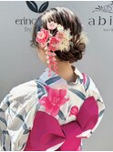 浴衣の着付とヘアアレンジ