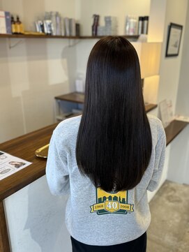 エファッセ 鴻巣2号店(efface) ナチュラルブラウン×ストレートロング×暗髪×艶髪×ブラウン