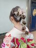 【要電話予約】成人式・卒業式振袖着付け＋セット＋メイク　【アクセス抜群】
