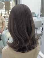 ビューブルー 亀戸錦糸町(VIEW BLUE)&nbsp;美髪カールグレージュ韓国レイヤーロングセミディ似合わせ前髪