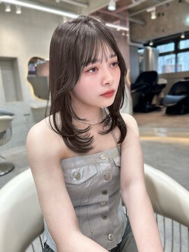 グロー 大宮(GLROW) 韓国レイヤーカット、ミディアム顔周りharuhi