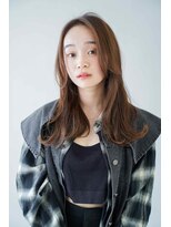 シェル 立川(shell)&nbsp;くびレイヤーエモージュ前髪ピンクベージュワンカール【立川】