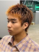 スパイキーショートザクザクショートアップバングツーブロック