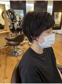 前下がりショートレイヤー